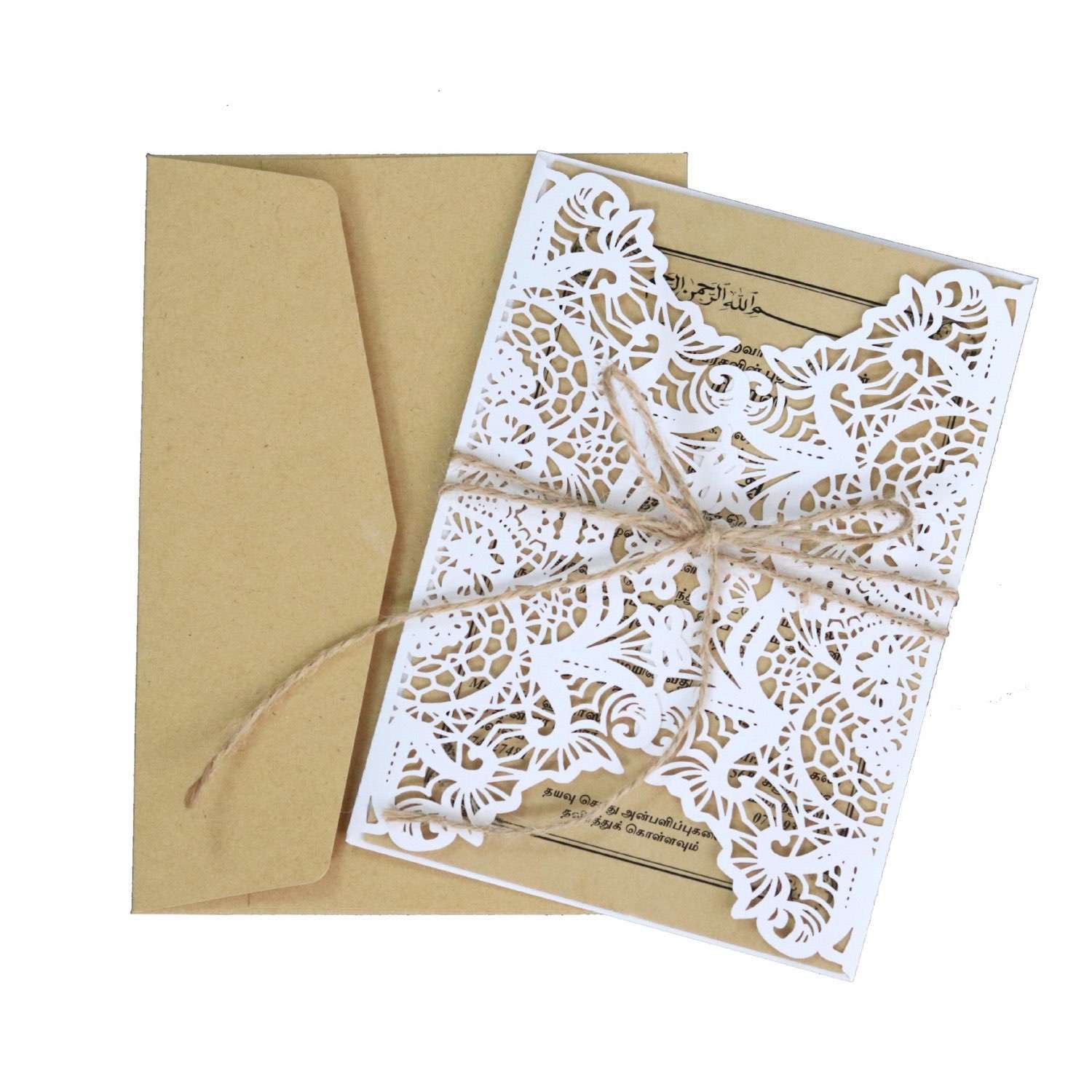 Vellum Paper Invitation Card Wedding Decoration Holiday Greeting Card